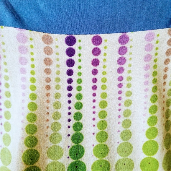 Hype | Sleeveless Retro Polka Dot Dress - Picture 6 of 7